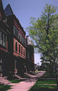 victorian building indiana Vintage A4 Photo Print
