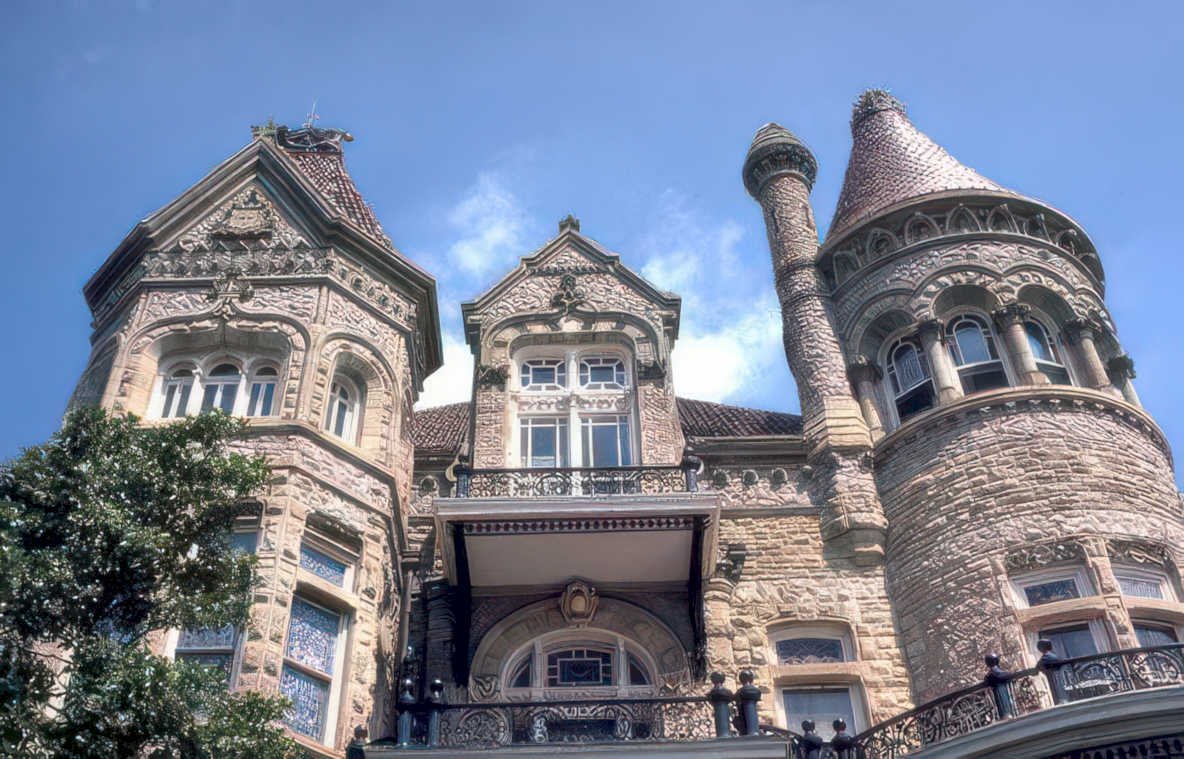 victorian mansion hillcrest Vintage A4 Photo Print