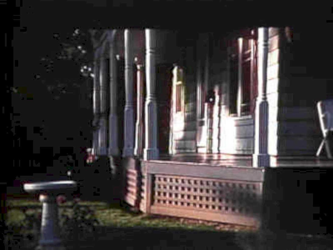victorian porch evening1980s 1990s A4 Photo Print