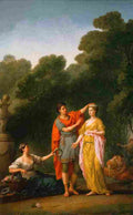 vien lover crowning his mistress Art A4 Photo Print