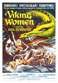 viking women and sea serpent poster 01 A4 Photo Print