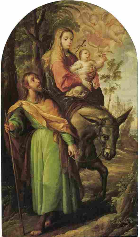 villalpando flight into egypt Art A4 Photo Print