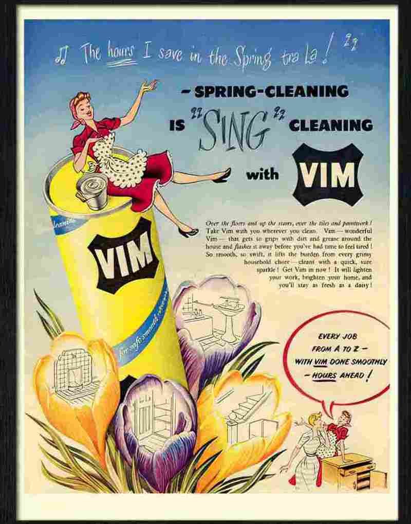 vim 1950s Advert A4 Photo Print