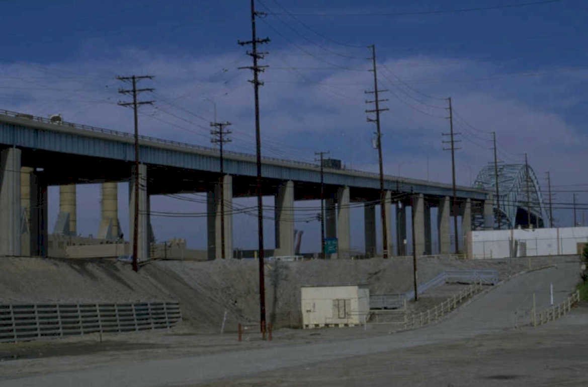 vincent thomas bridge 1980s 1990s A4 Photo Print