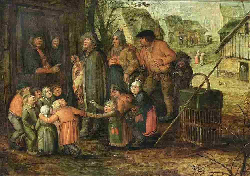 vinckboons a blind hurdy gurdy player Art A4 Photo Print