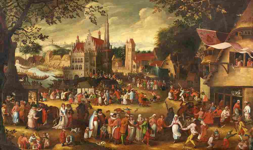 vinckboons sebastian funfair Art A4 Photo Print