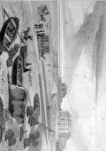 vintage Bognor crop BW A4 Photo Print