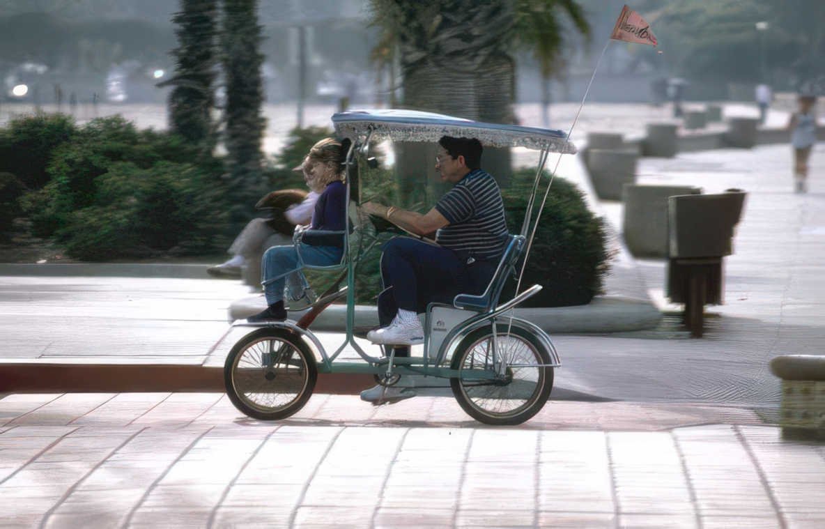 vintage beach cruiser Vintage A4 Photo Print