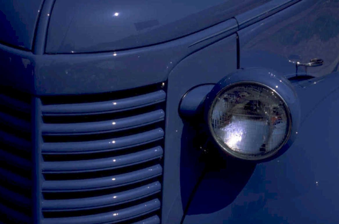 vintage blue ford 1980s 1990s A4 Photo Print