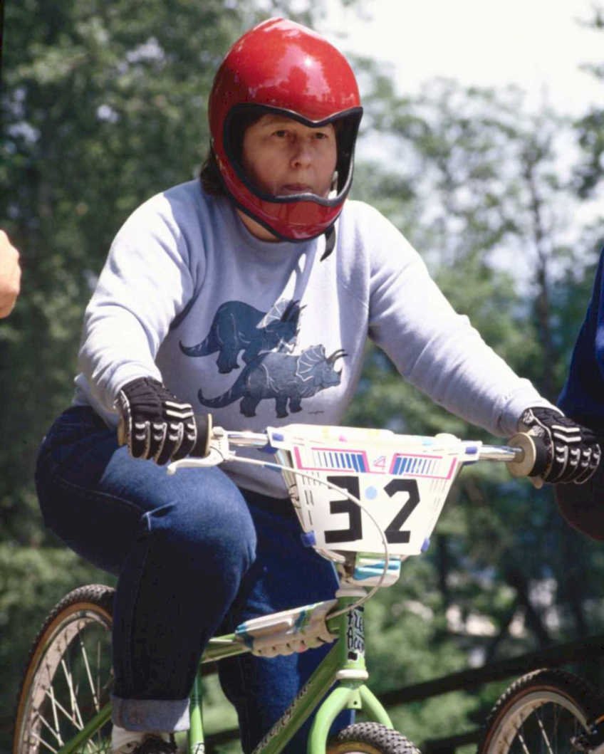 vintage bmx race1980s 1990s A4 Photo Print