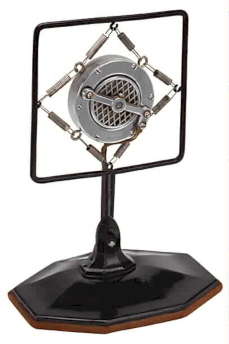 vintage broadcast microphone 11980s 1990s A4 Photo Print