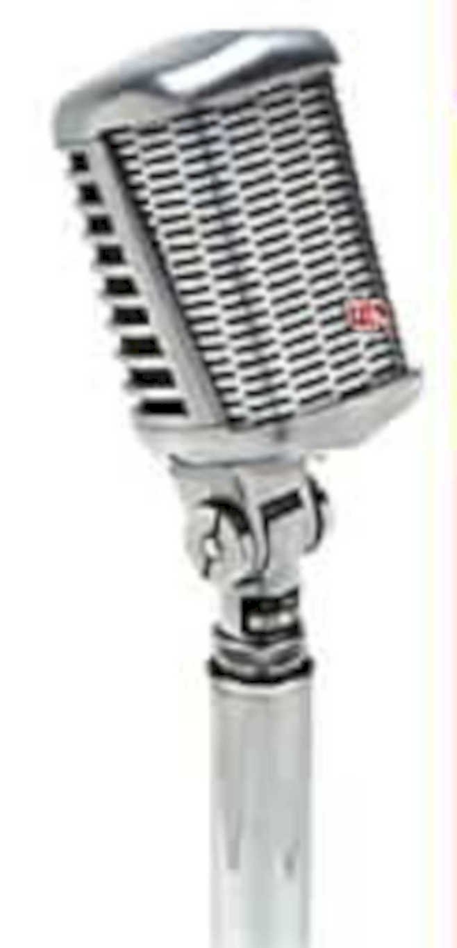 vintage broadcast microphone 31980s 1990s A4 Photo Print