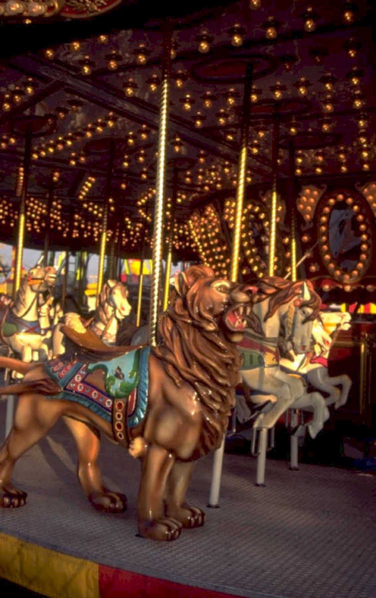vintage carousel lights 1980s 1990s A4 Photo Print