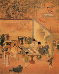 vintage chinese art 090 1c0260b A4 Photo Print