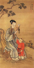 vintage chinese art 096 1c0350 A4 Photo Print