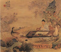 vintage chinese art 100 1c0417 A4 Photo Print