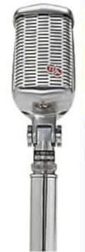 vintage chrome microphone 11980s 1990s A4 Photo Print