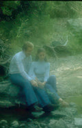 vintage couple stream Vintage A4 Photo Print