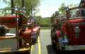vintage fire trucks Vintage A4 Photo Print