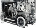 vintage ford car Vintage world war A4 Photo Print
