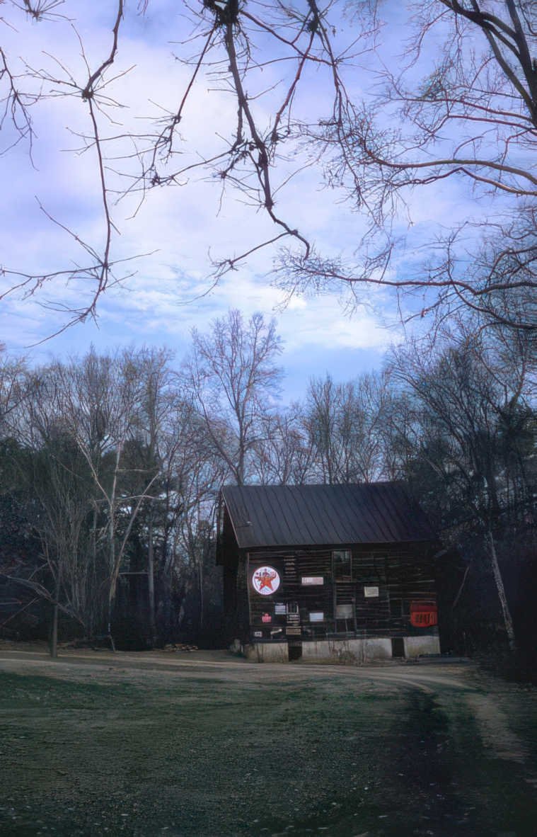 vintage gas station Vintage A4 Photo Print