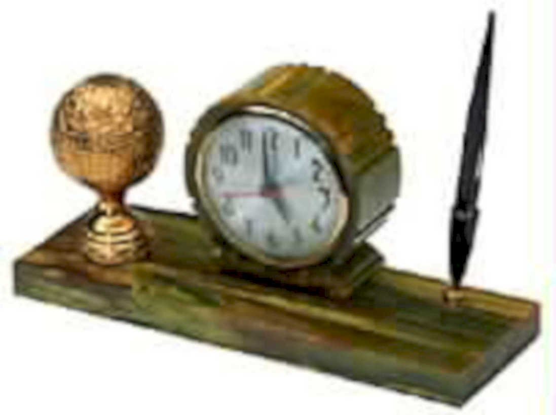 vintage globe clock1980s 1990s A4 Photo Print