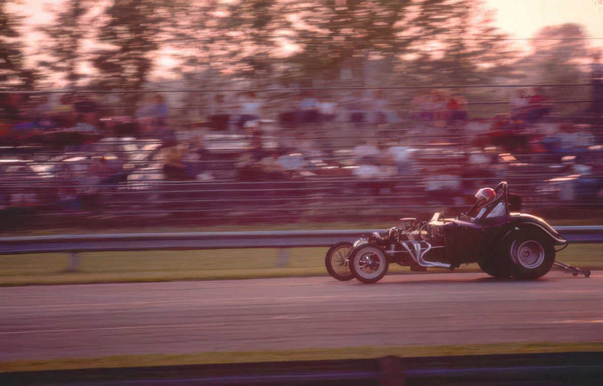 vintage hot rod Vintage A4 Photo Print
