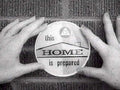 vintage house button1980s 1990s A4 Photo Print