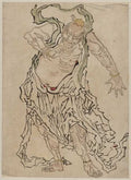 vintage japan japanese woodblock 00014v A4 Photo Print