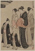 vintage japan japanese woodblock 00153v A4 Photo Print
