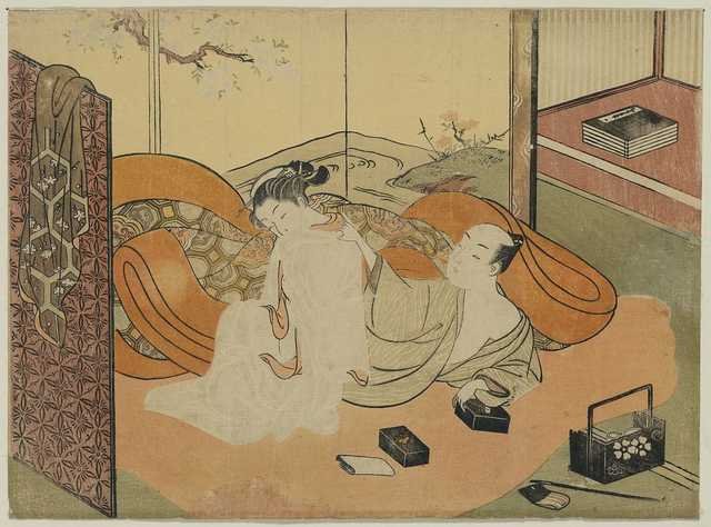 vintage japan japanese woodblock 00165v A4 Photo Print