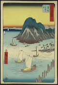 vintage japan japanese woodblock 00176v A4 Photo Print