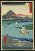 vintage japan japanese woodblock 00178v A4 Photo Print