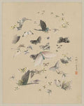 vintage japan japanese woodblock 00301v A4 Photo Print