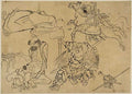 vintage japan japanese woodblock 00322v A4 Photo Print
