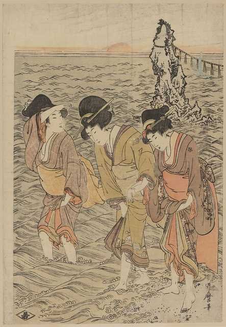 vintage japan japanese woodblock 00488v A4 Photo Print