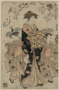 vintage japan japanese woodblock 00568v A4 Photo Print