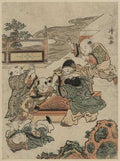 vintage japan japanese woodblock 00571v A4 Photo Print
