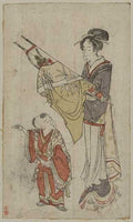 vintage japan japanese woodblock 00593v A4 Photo Print
