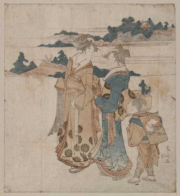 vintage japan japanese woodblock 00599v A4 Photo Print
