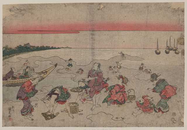 vintage japan japanese woodblock 00636v A4 Photo Print