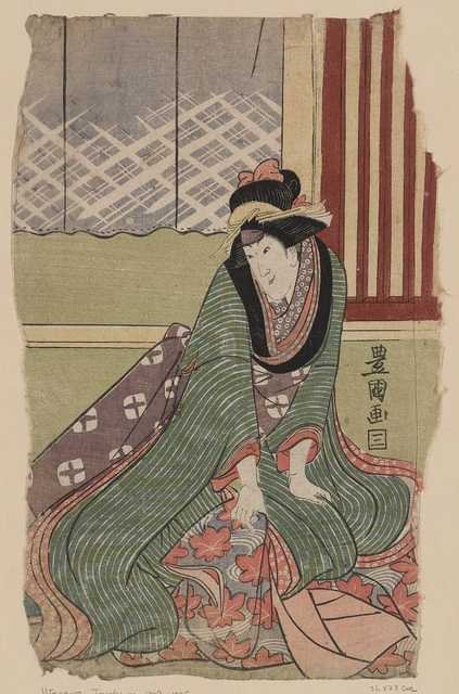 vintage japan japanese woodblock 00730v A4 Photo Print