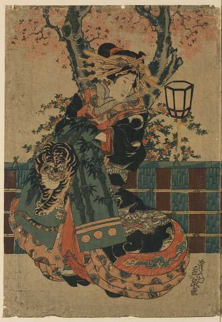 vintage japan japanese woodblock 00780v A4 Photo Print
