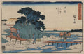 vintage japan japanese woodblock 00838v A4 Photo Print