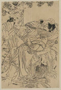 vintage japan japanese woodblock 00915v A4 Photo Print