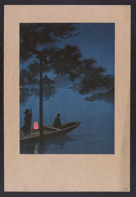 vintage japan japanese woodblock 01837v A4 Photo Print