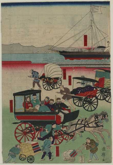 vintage japan japanese woodblock 01986v A4 Photo Print