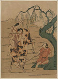 vintage japan japanese woodblock 02227v A4 Photo Print