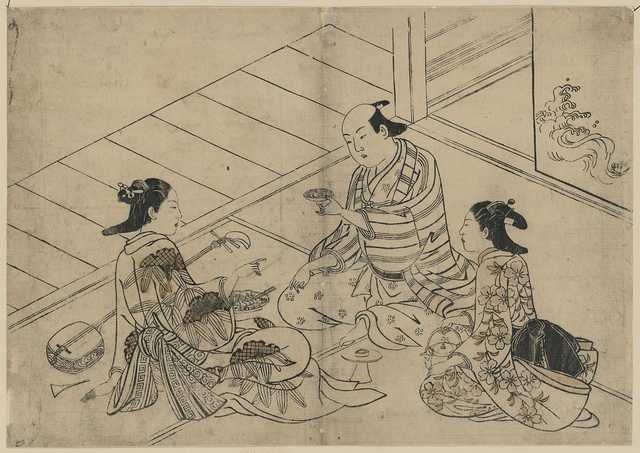 vintage japan japanese woodblock 02235v A4 Photo Print