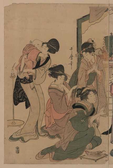vintage japan japanese woodblock 02645v A4 Photo Print